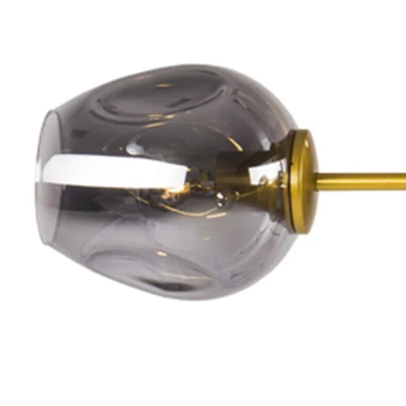 Lampa wisząca MODERN ORCHID-9 złoto szara 150 cm - ST-1232-9 gold smoky - Step Into Design